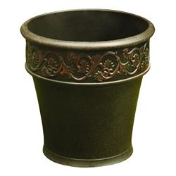 Infinity 7500879 15 X 15 In. Polyresin Traditional Planter, Bronze - Case Of 2