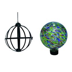 Infinity 8889230 11.42 In. Glass Traditional Gazing Ball, Multi Color - Case Of 2