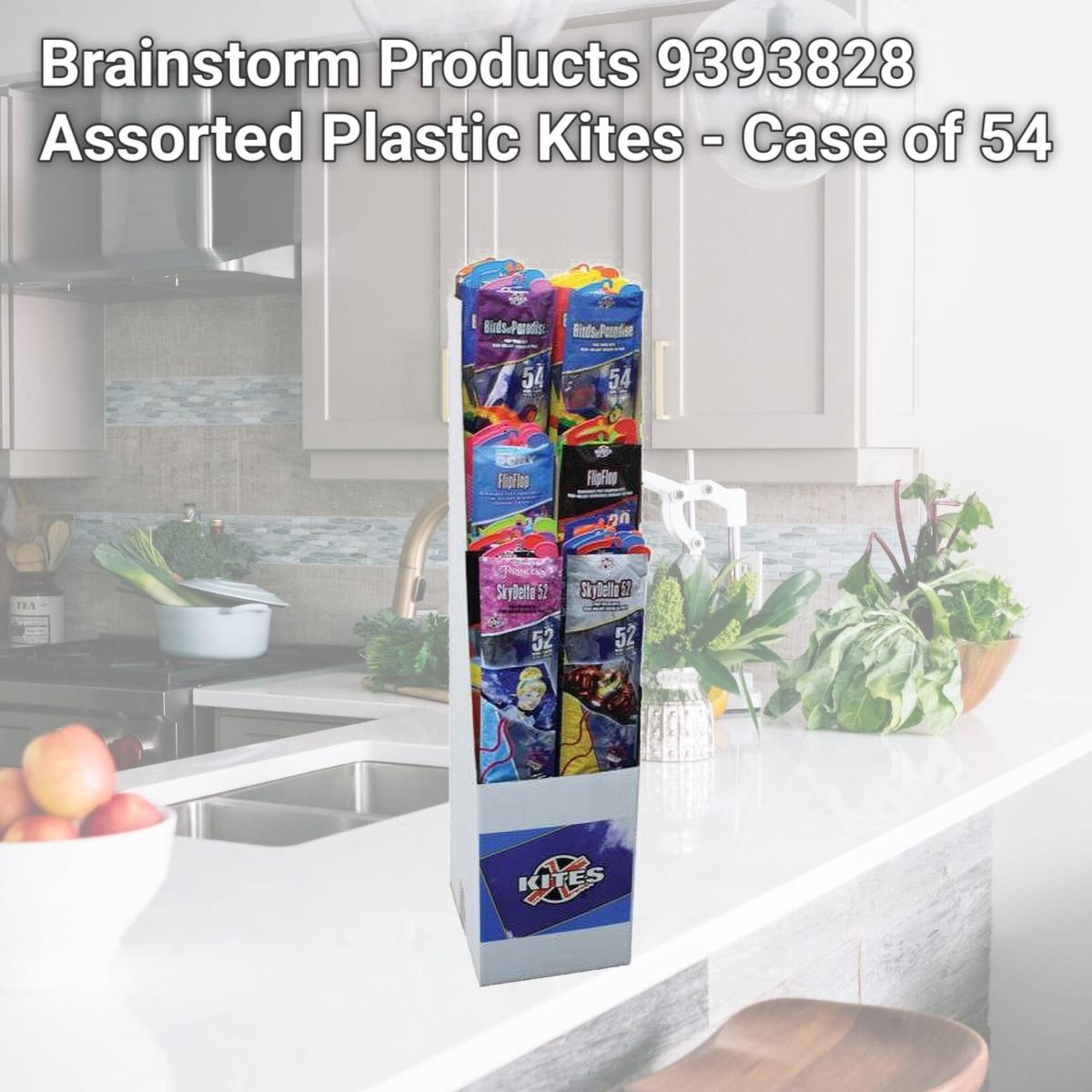 Picture of Brainstorm Products 9393828 Assorted Plastic Kites - Case of 54