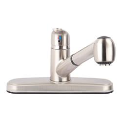 4001023 One Handle Pull Out Kitchen Faucet, Brushed Nickel