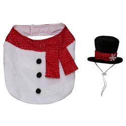 9016457 10 In. Polyester Christmas Snowman Pet Costume - Pack Of 12