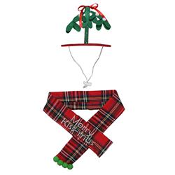 9016452 23 In. Christmas Mistletoe & Scarf Pet Costume - Pack Of 12