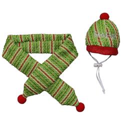 9016450 23 In. Polyester Christmas Holiday Scarf & Hat Pet Costume - Pack Of 12