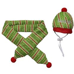 9016445 30 In. Christmas Holiday Scarf & Hat Pet Costume - Pack Of 12