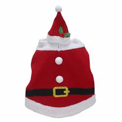 9016456 13.5 In. Polyester Christmas Santa Suit & Hat Pet Costume - Pack Of 12