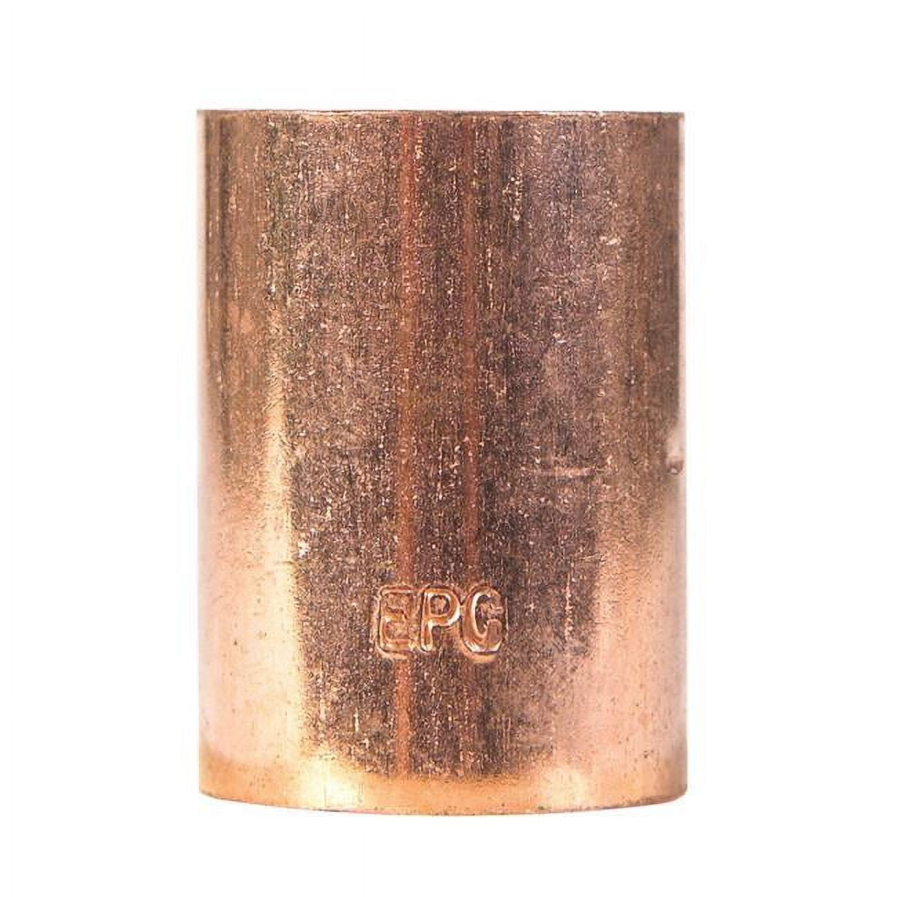46367 1.25 X 1.25 In. Dia. Sweat Copper Coupling With Stop