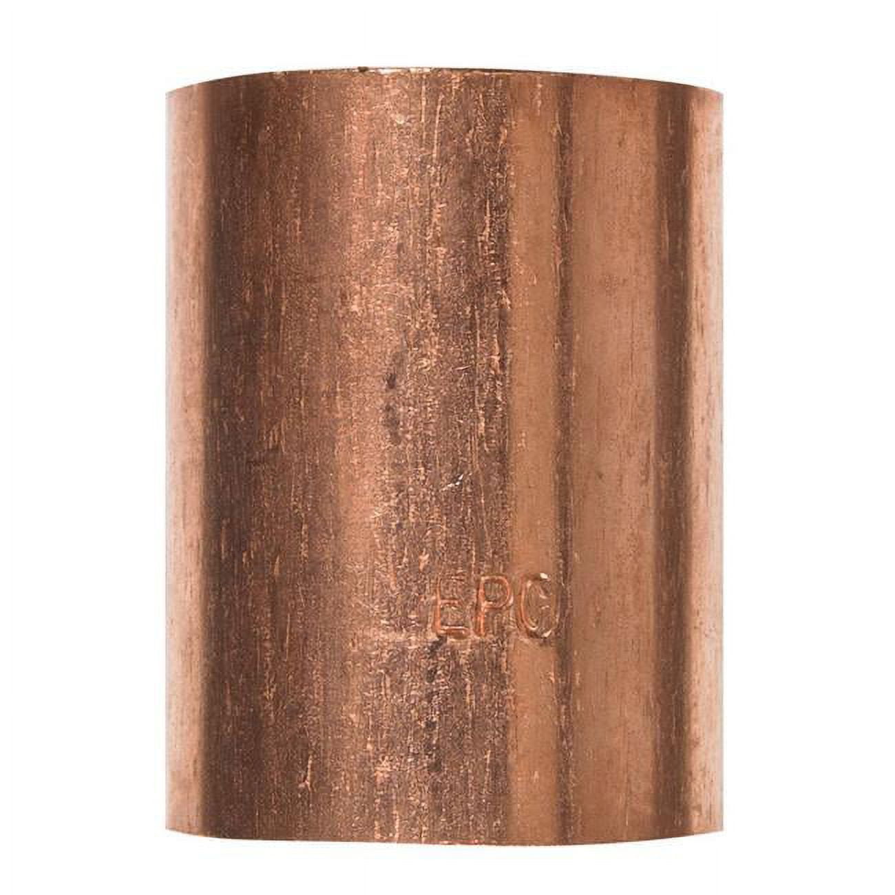 46368 1.5 X 1.5 In. Dia. Sweat Copper Coupling With Stop