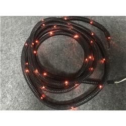 9016130 Black Mesh Rope Micro Dot Led Lighted Orange Halloween 36 Lights - Case Of 9