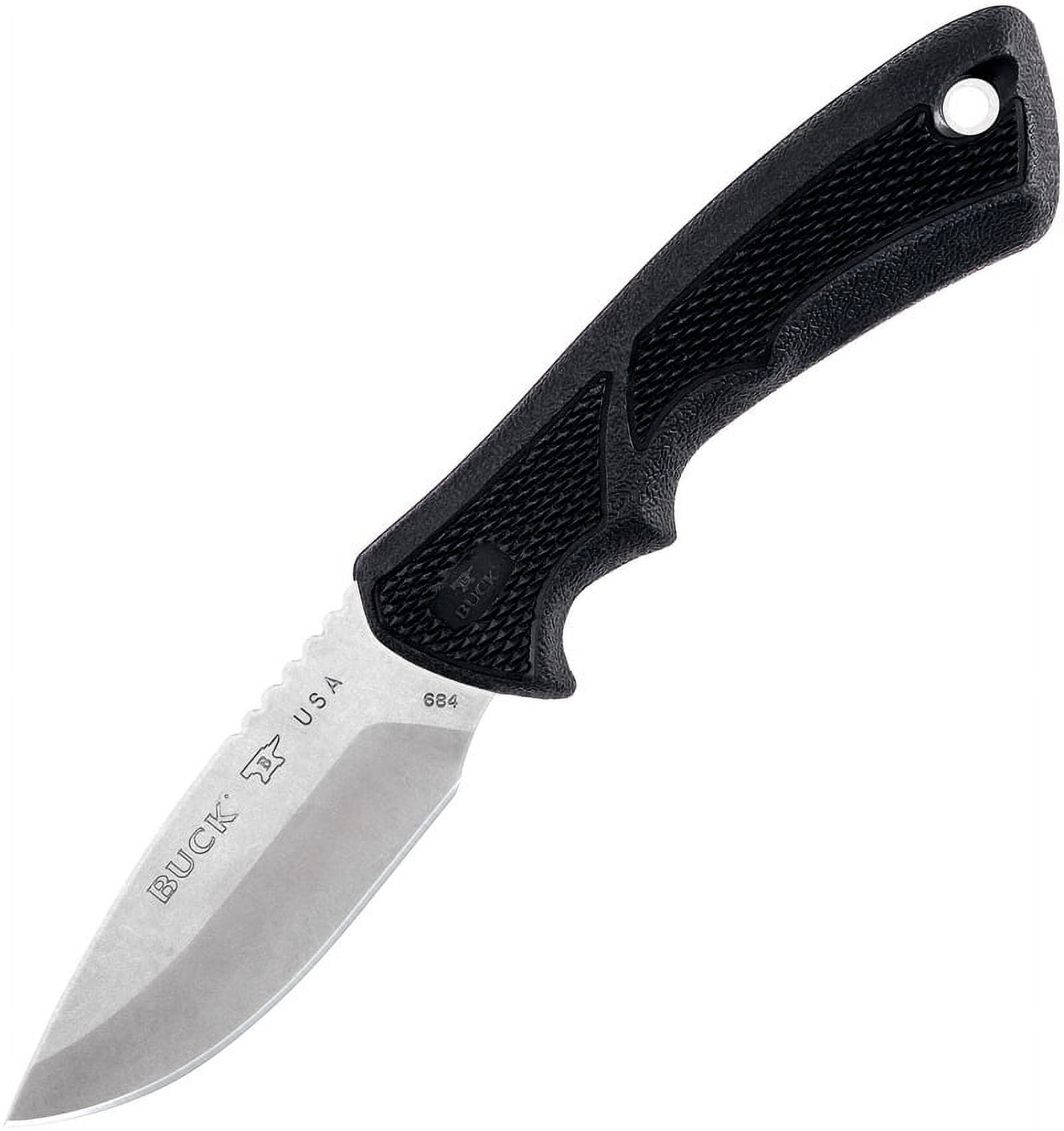 8029990 7.5 In. 684 Bucklite Max Ii Black 420 Hc Stainless Steel Fixed Blade Knife
