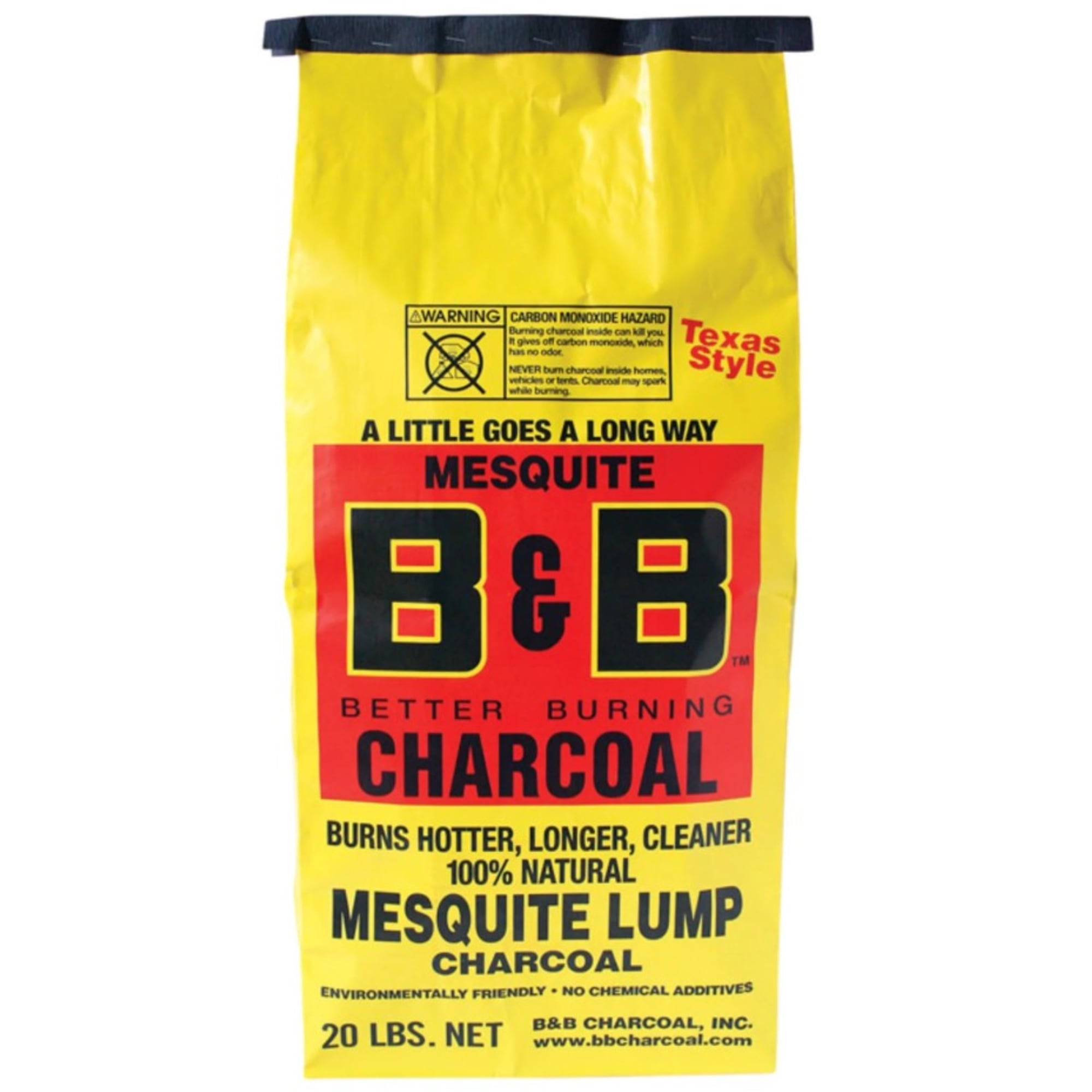 8023445 20 Lbs All Natural Mesquite Lump, Charcoal