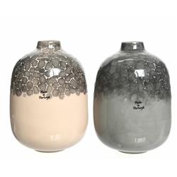 9016508 Stoneware Earthenware Vase, Assorted Color - Case Of 6