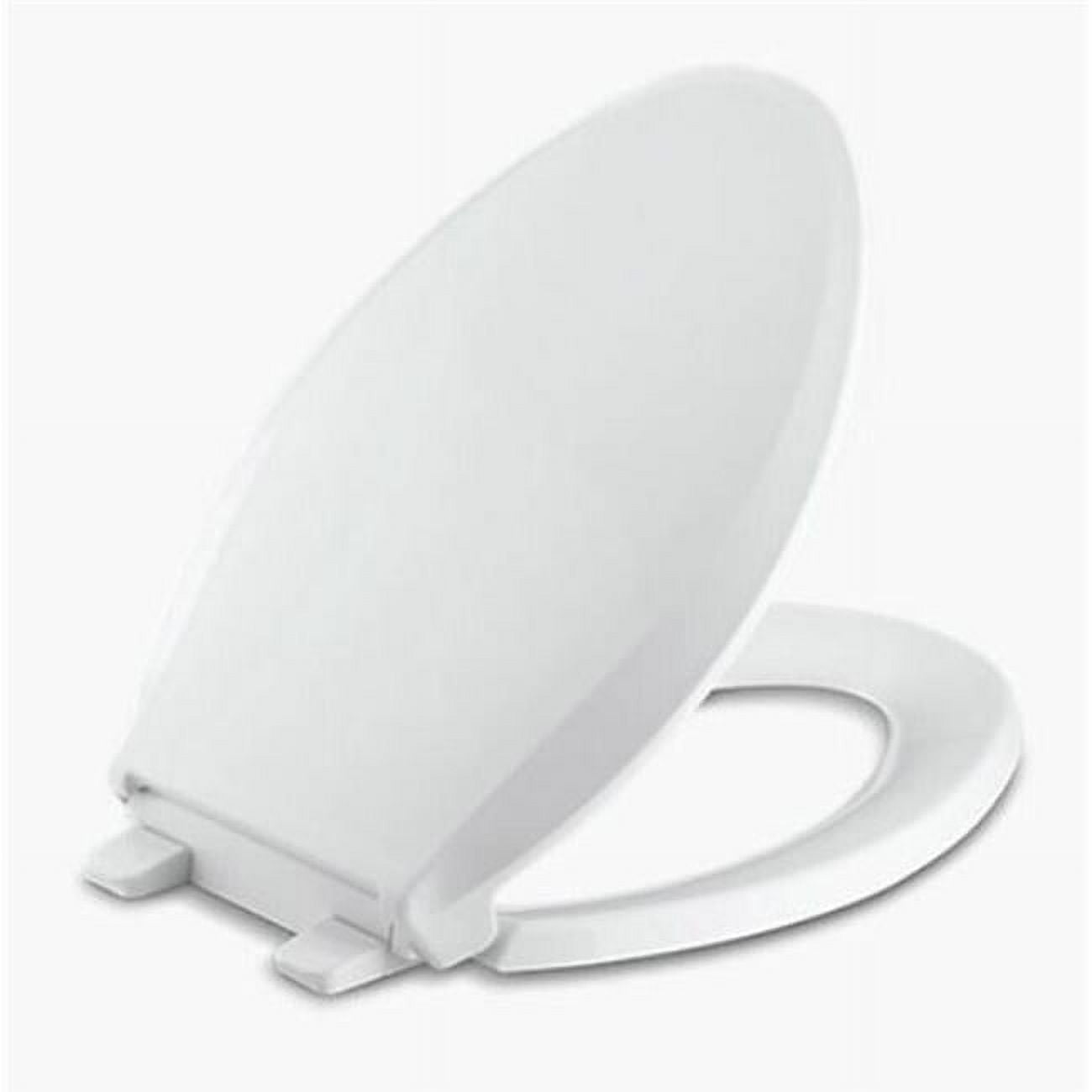 4001000 Cachet Slow Close Elongated Plastic Toilet Seat, White