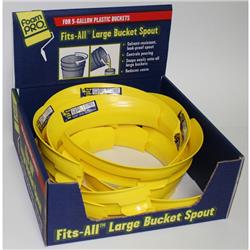 1003868 7 In. Fits-all Plastic Bucket Spout, Yellow
