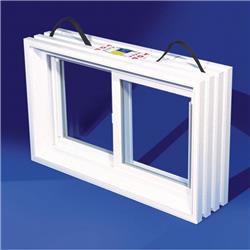 5959499 Pnp Slider Glass & Vinyl Window, White - 20 X 31.88 In.