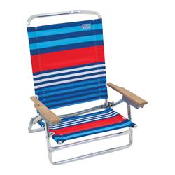 8429268 5 Position Beach Chair, Multi Color - Case Of 4