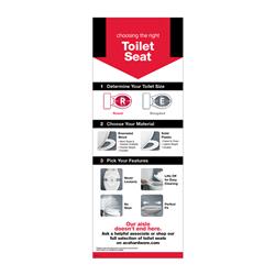 9038382 25 X 6 X 2 In. Metal & Styrene Assorted Toilet Seat Signage Kit
