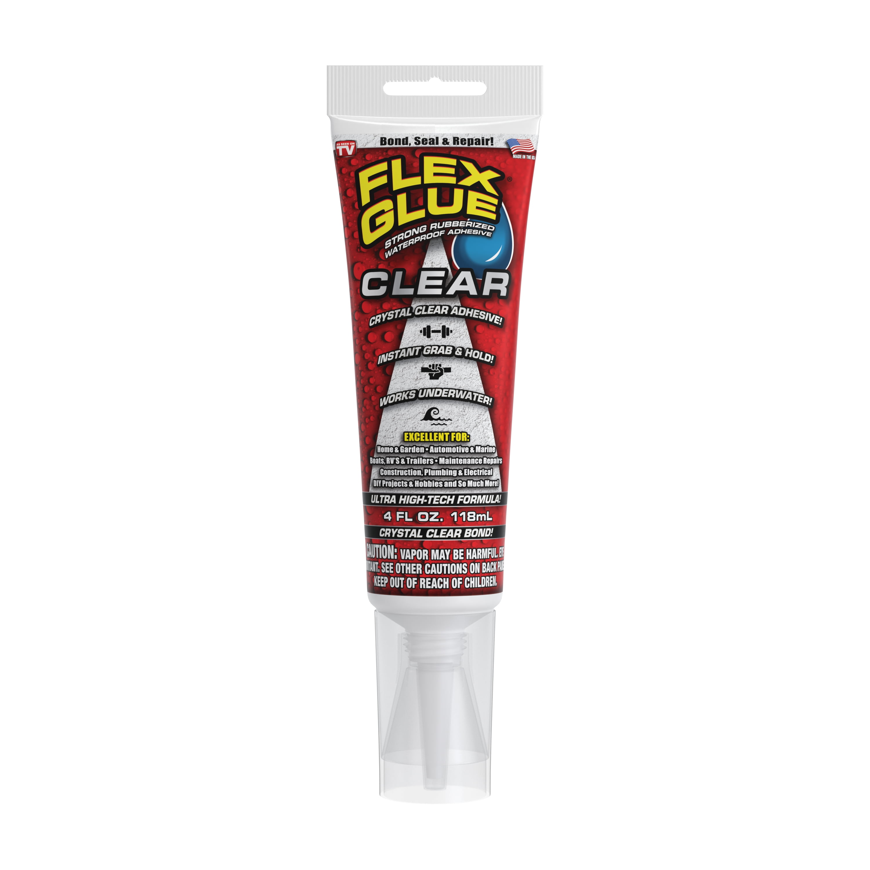 6004382 4 Oz Crystal Clear Rubberized Waterproof Adhesive