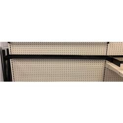 9032211 2.38 X 8 X 48 In. Metal Black Power Bar With Holes Display