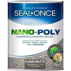 1003791 1 Gal Nano Plus Poly Matte Clear Water-based Concrete & Masonry Sealer - Case Of 4