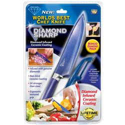 6006435 Stainless Steel Diamond Sharp Knife & Peeler Set - Pack Of 2