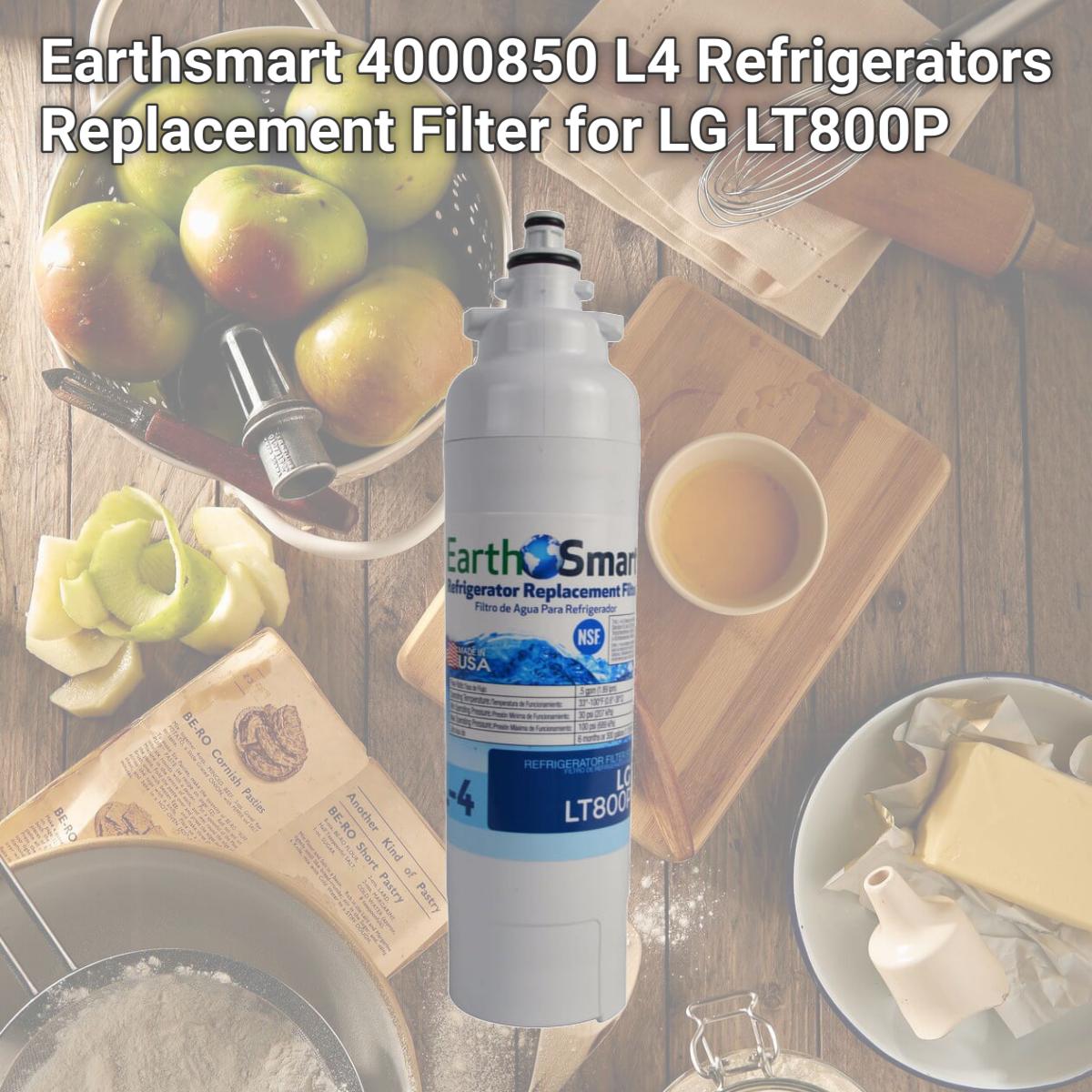 Picture of Earthsmart 4000850 L4 Refrigerators Replacement Filter for LG LT800P