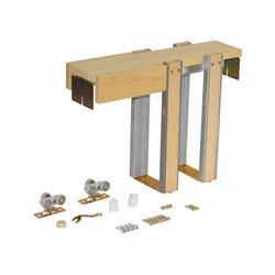 5001309 Steel Pocket Door Frame Kit, Matte Silver