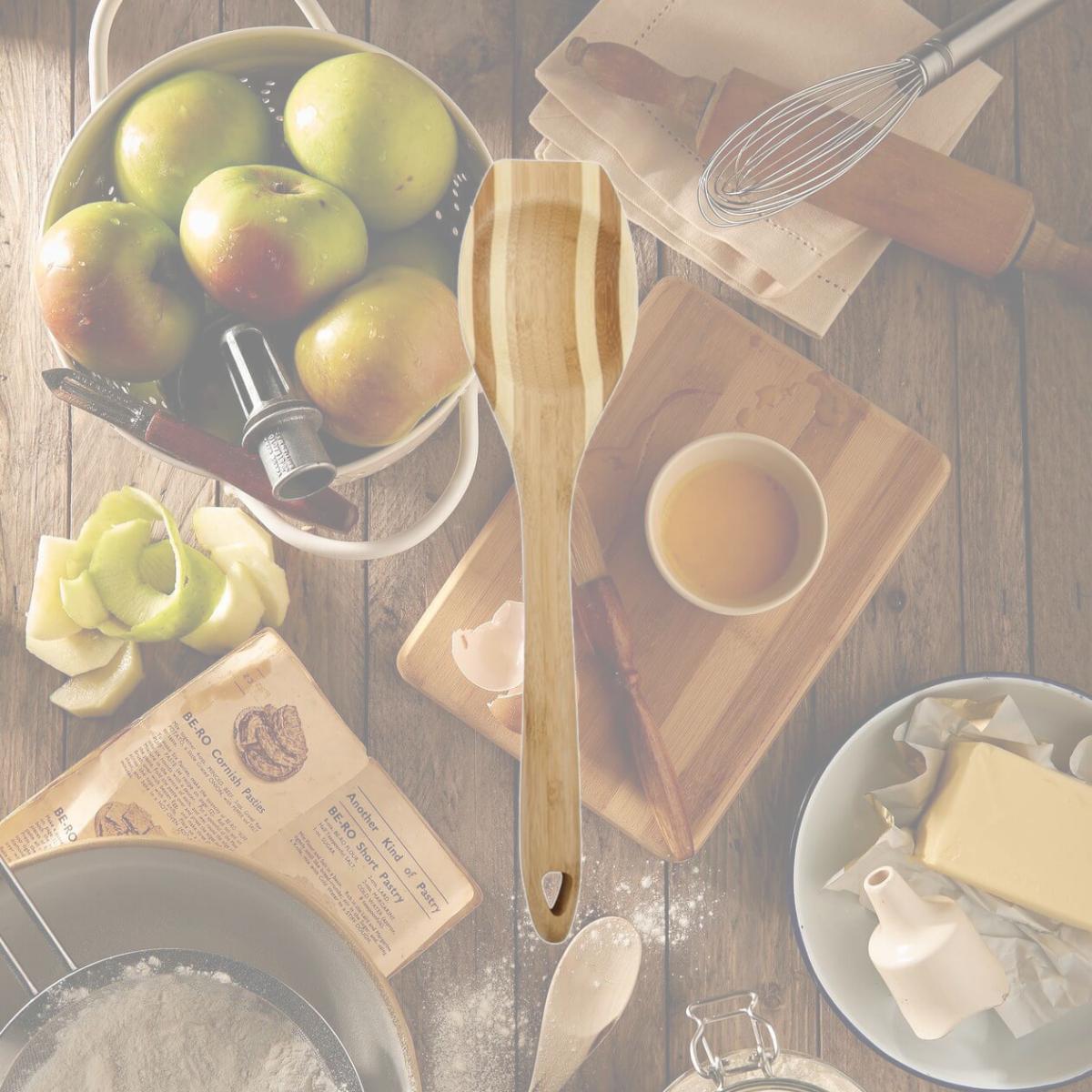 Picture of Core Kitchen 6012610 Pro Chef 12 in. Natural Bamboo Spoontula