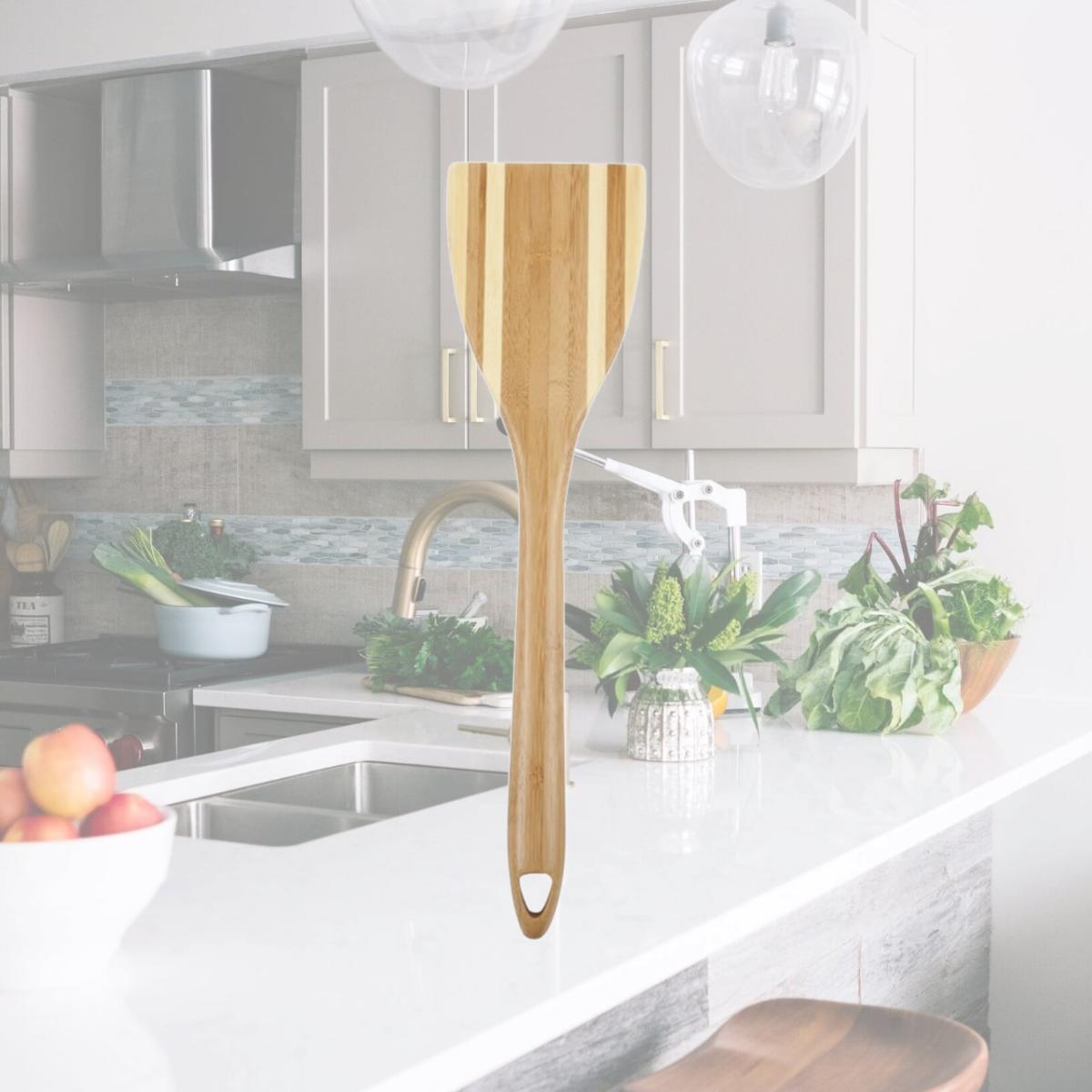 Picture of Core Kitchen 6012654 Pro Chef 12 in. Beige Bamboo Spatula