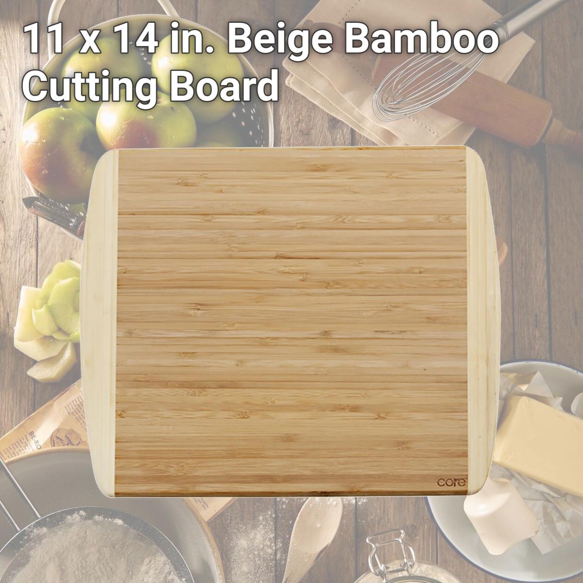 Picture of Core Kitchen 6012633 11 x 14 in. Beige Bamboo Cutting Board