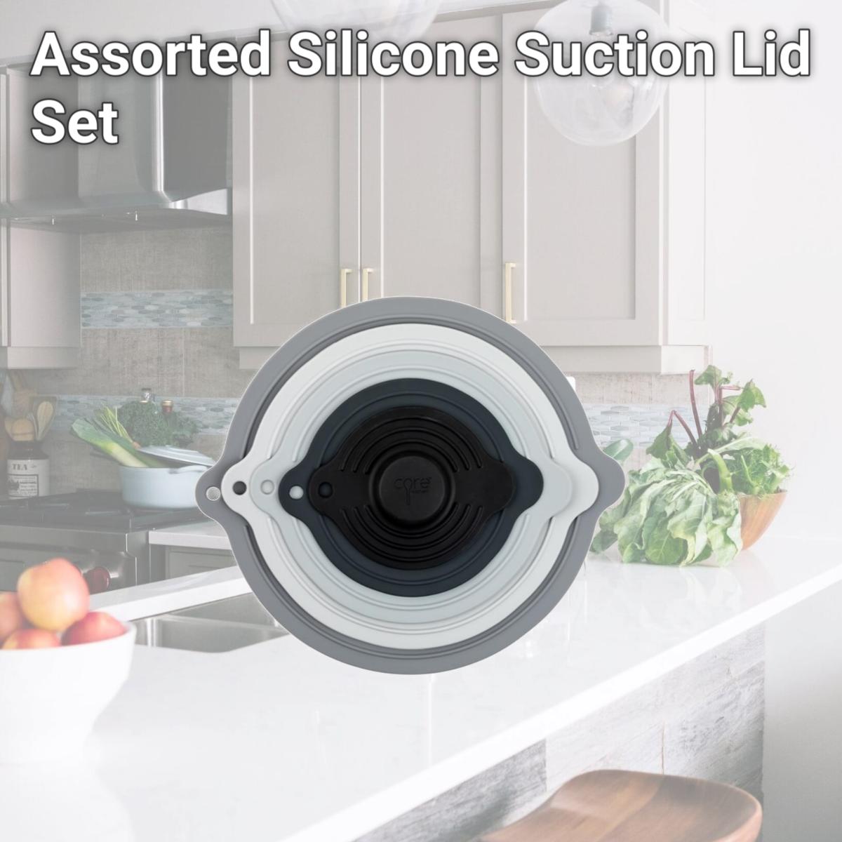 Picture of Core Kitchen 6012628 Assorted Silicone Suction Lid Set