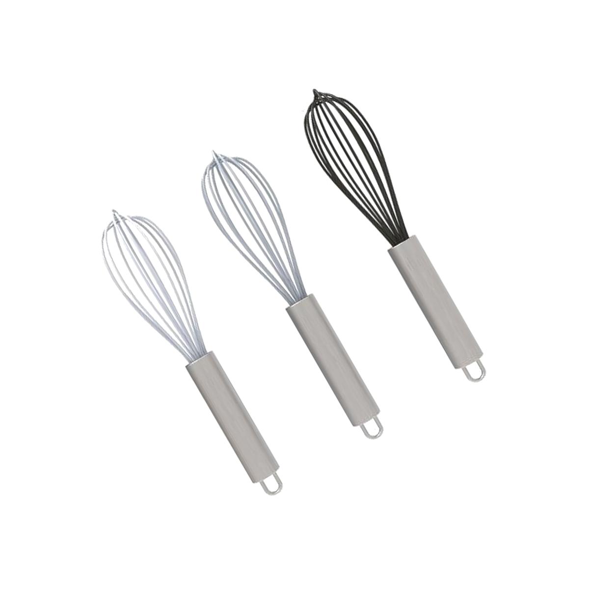 Picture of Core Kitchen 6012651 Silver Silicone & Stainless Steel Mini Whisk - Pack of 15
