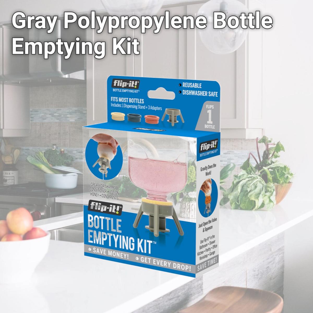 Picture of Flip-It 9041391 Gray Polypropylene Bottle Emptying Kit