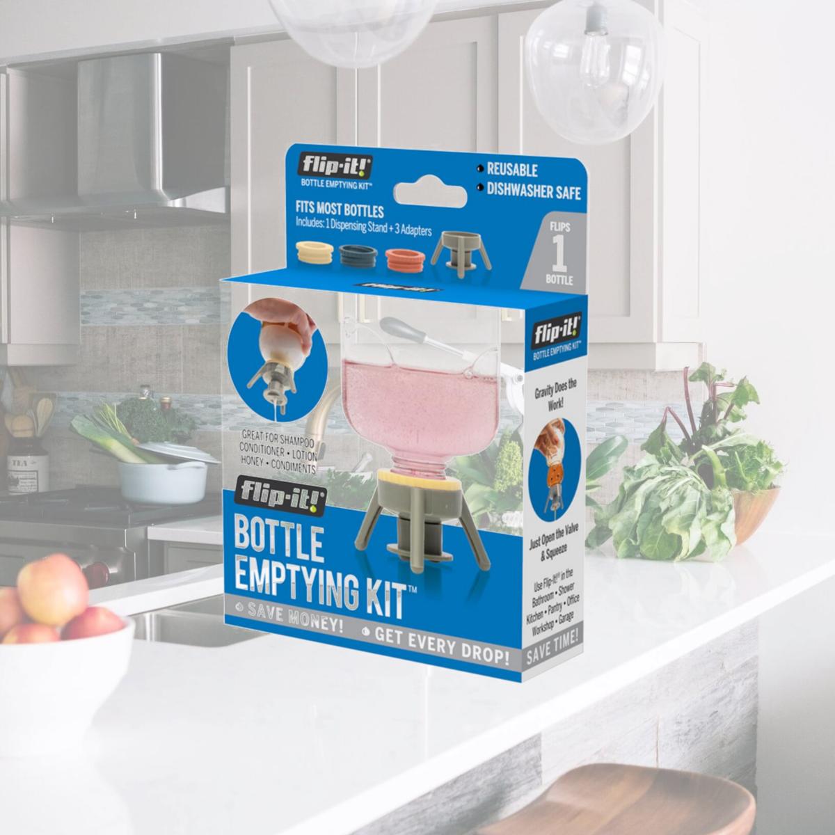 Picture of Flip-It 9041391 Gray Polypropylene Bottle Emptying Kit