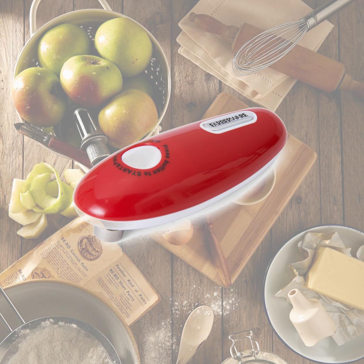 Picture of Farberware 6009298 Red Plastic Battery Operated Can Opener