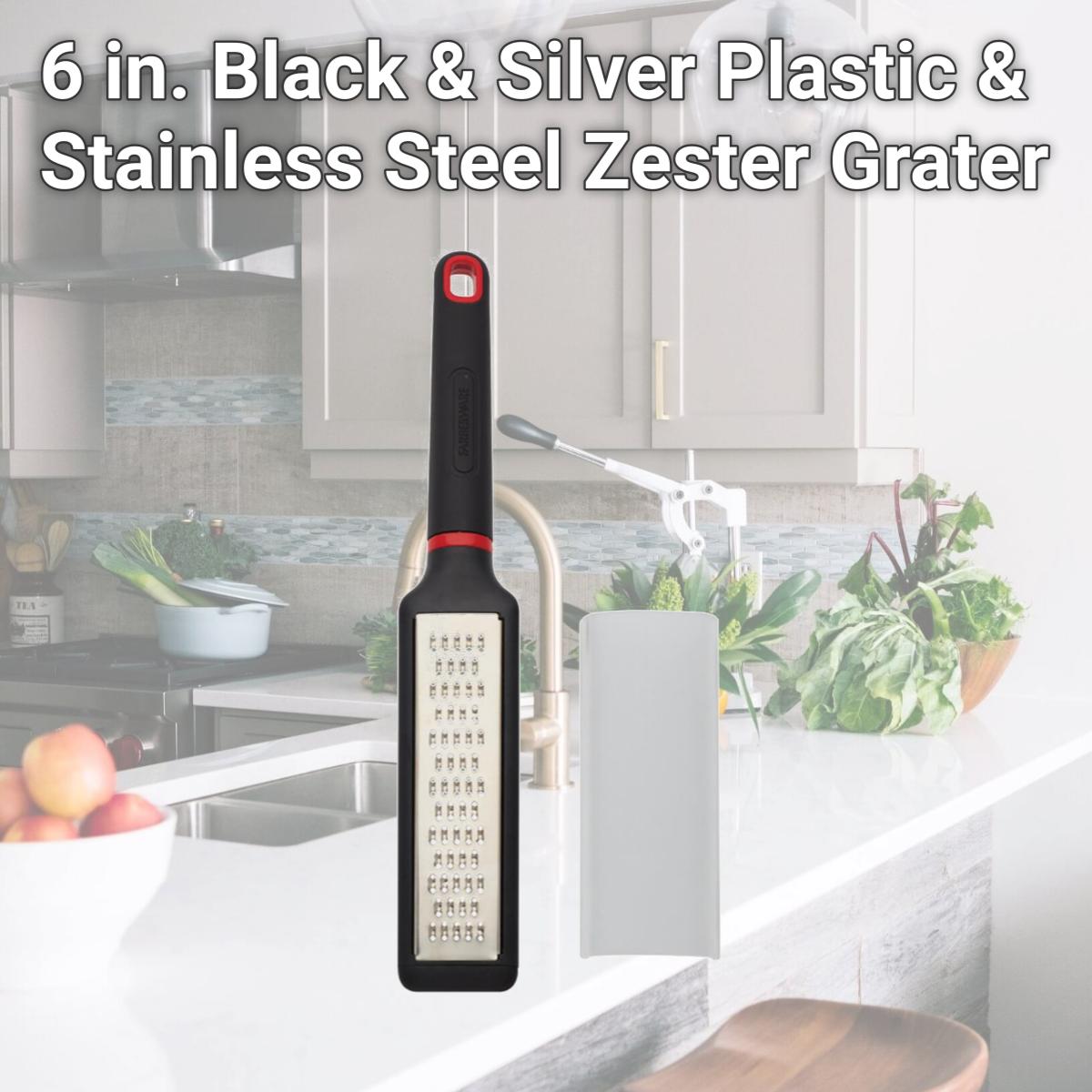 Picture of Farberware 6009299 6 in. Black & Silver Plastic & Stainless Steel Zester Grater