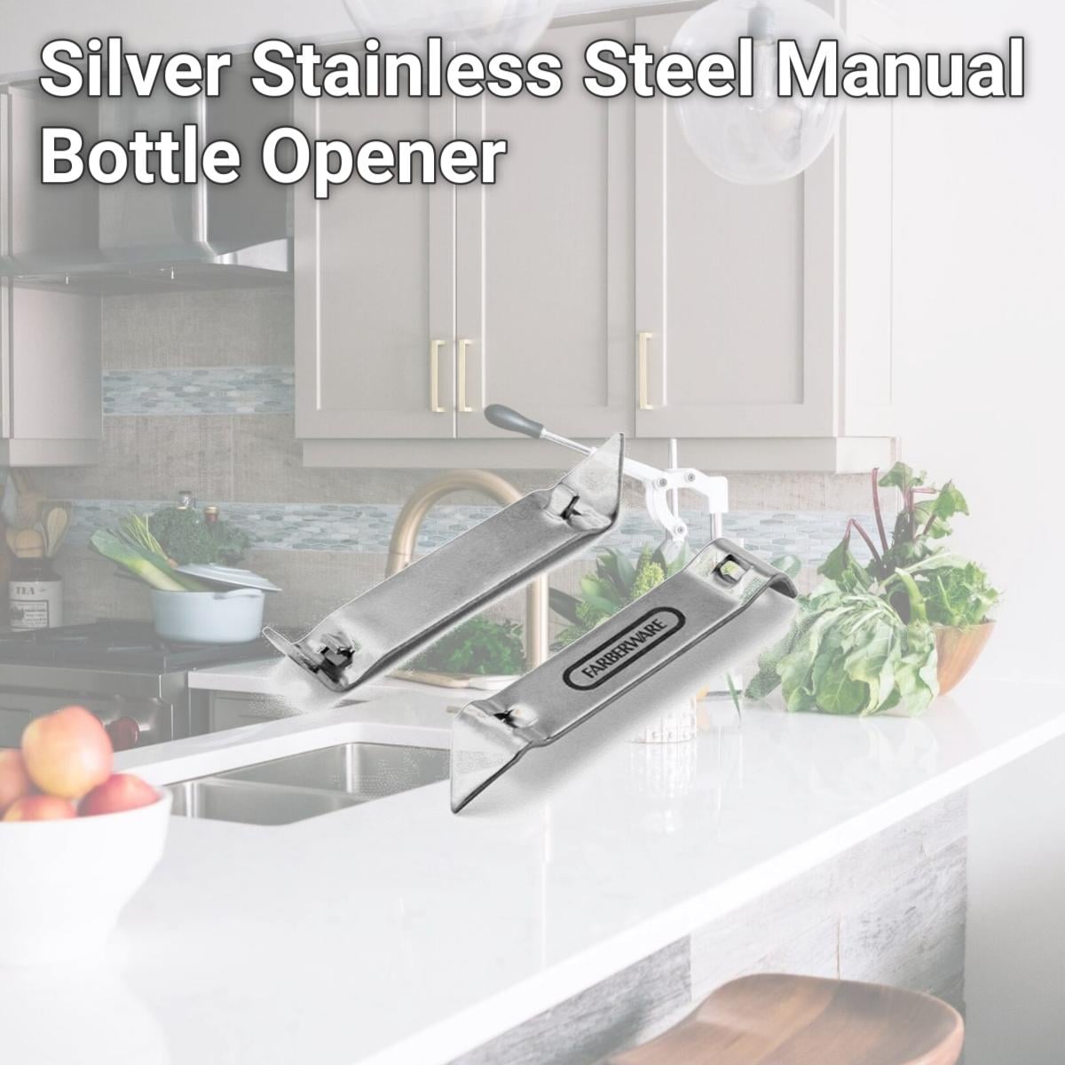 Picture of Farberware 6009320 Silver Stainless Steel Manual Bottle Opener