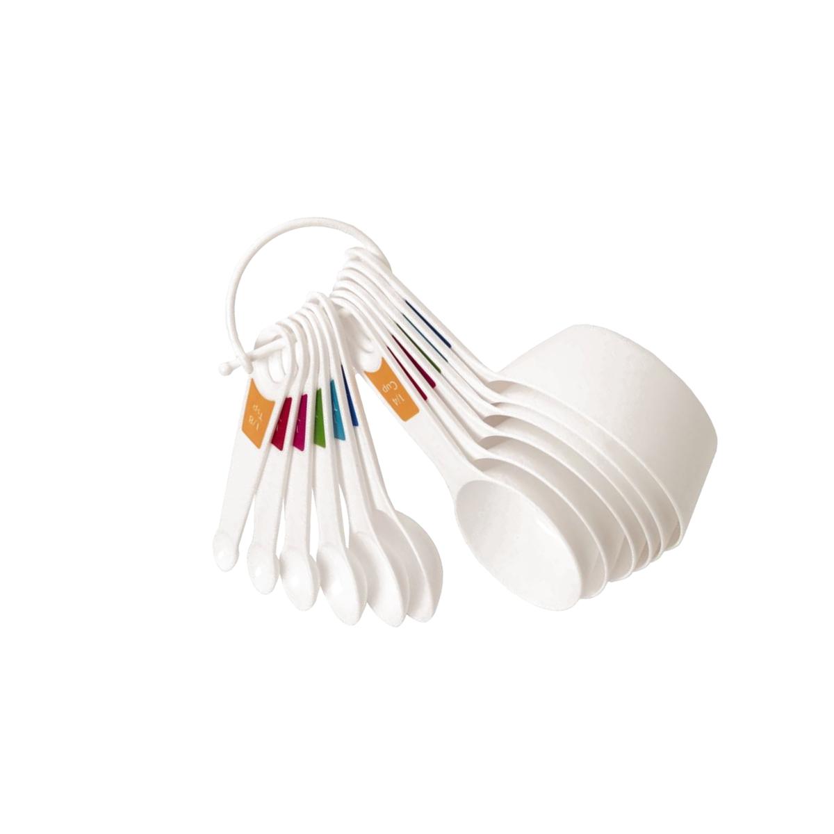Picture of Lifetime 6013567 Plastic White Measuring Spoon & Cup Set