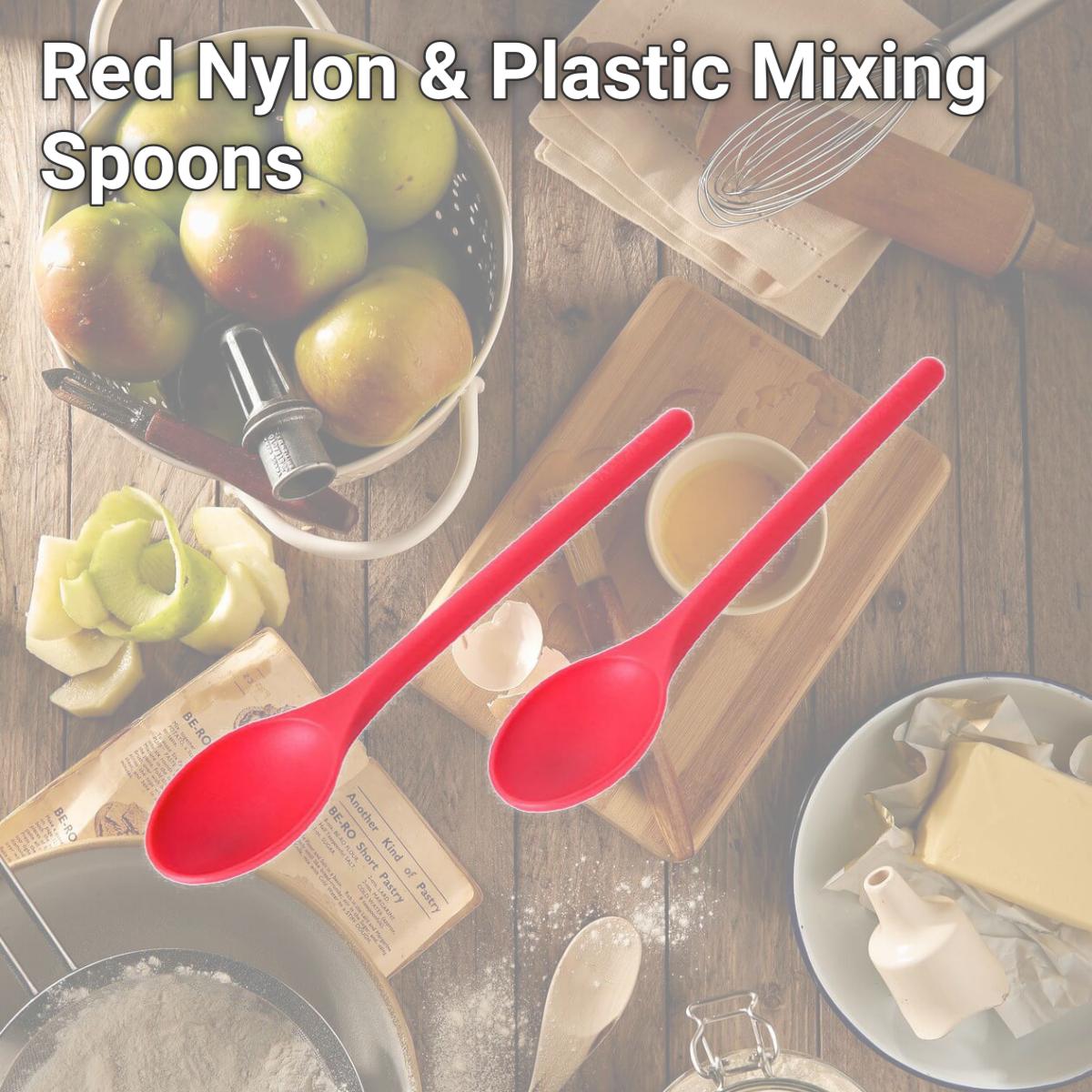 Picture of Farberware 6009315 Red Nylon & Plastic Mixing Spoons
