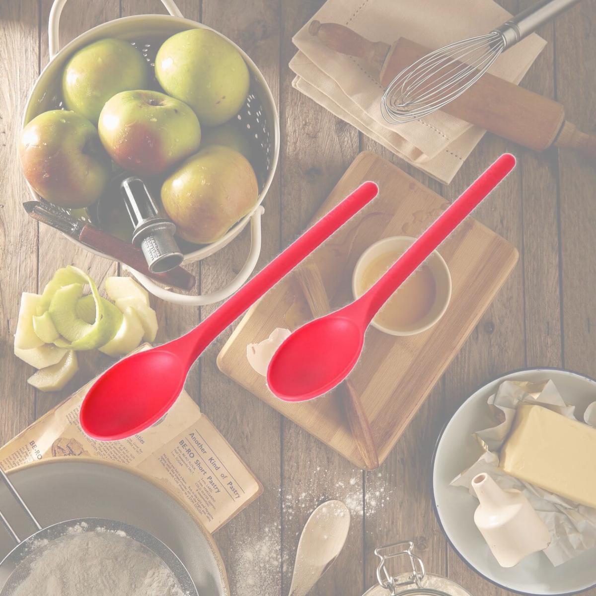 Picture of Farberware 6009315 Red Nylon & Plastic Mixing Spoons