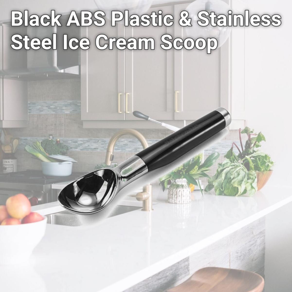Picture of KitchenAid 6009350 Black ABS Plastic & Stainless Steel Ice Cream Scoop