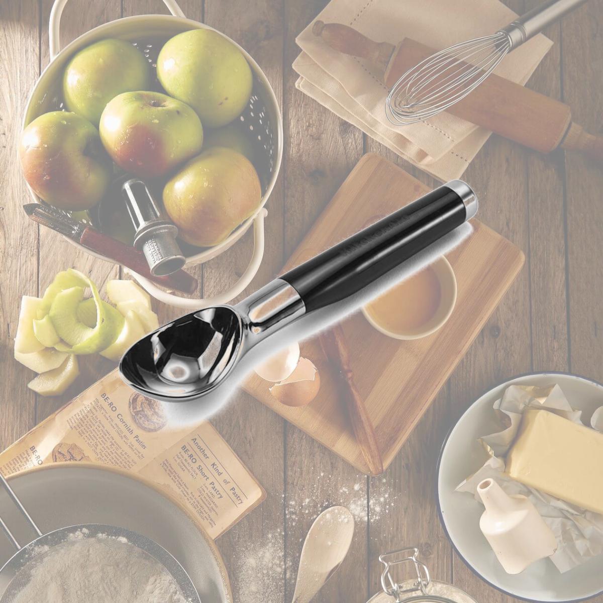 Picture of KitchenAid 6009350 Black ABS Plastic & Stainless Steel Ice Cream Scoop