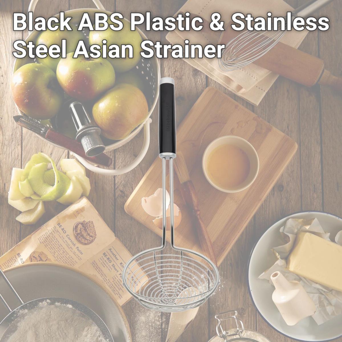 Picture of KitchenAid 6009330 Black ABS Plastic & Stainless Steel Asian Strainer