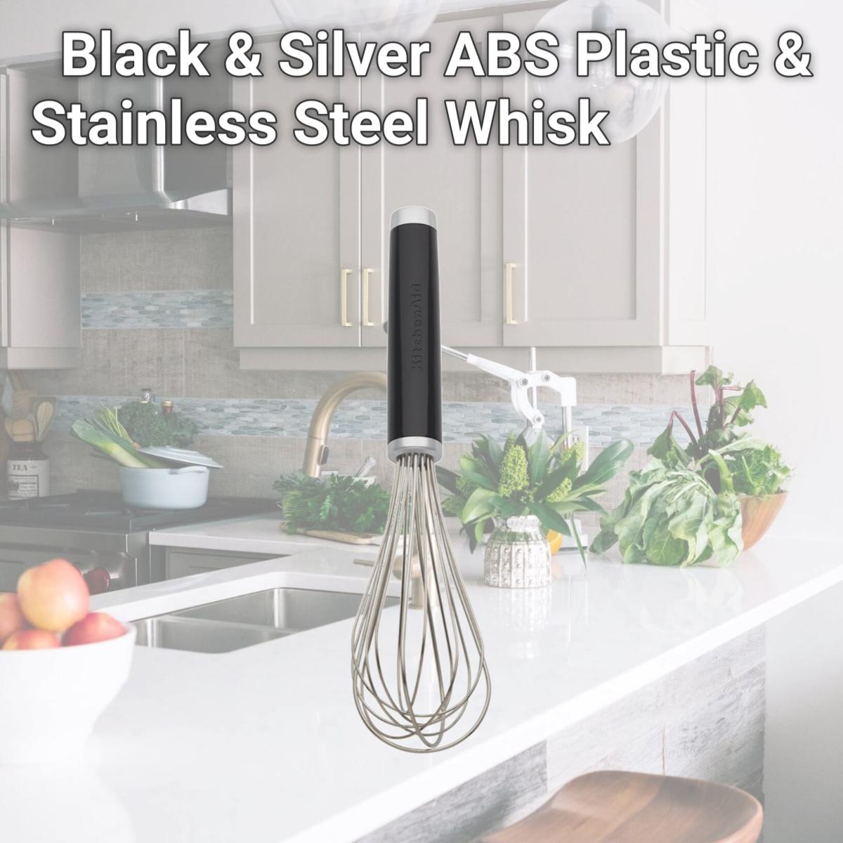 Picture of KitchenAid 6009333 Black & Silver ABS Plastic & Stainless Steel Whisk