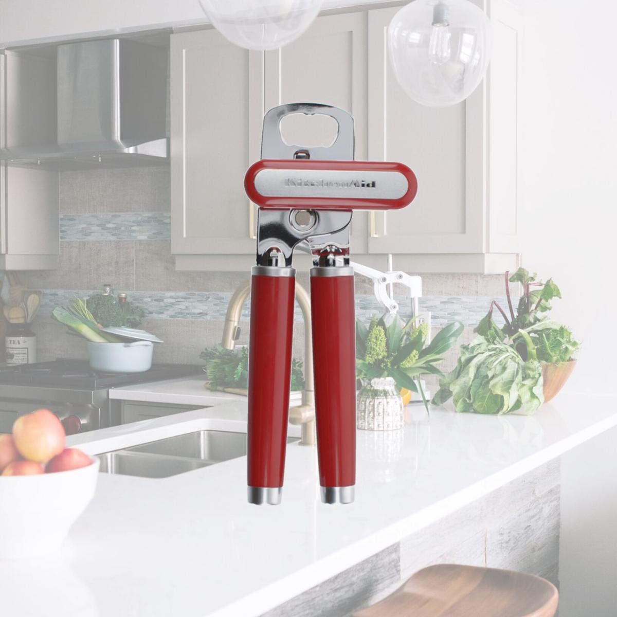 Picture of KitchenAid 6009342 Gloss Red ABS & Stainless Steel Manual Bottle & Can Opener