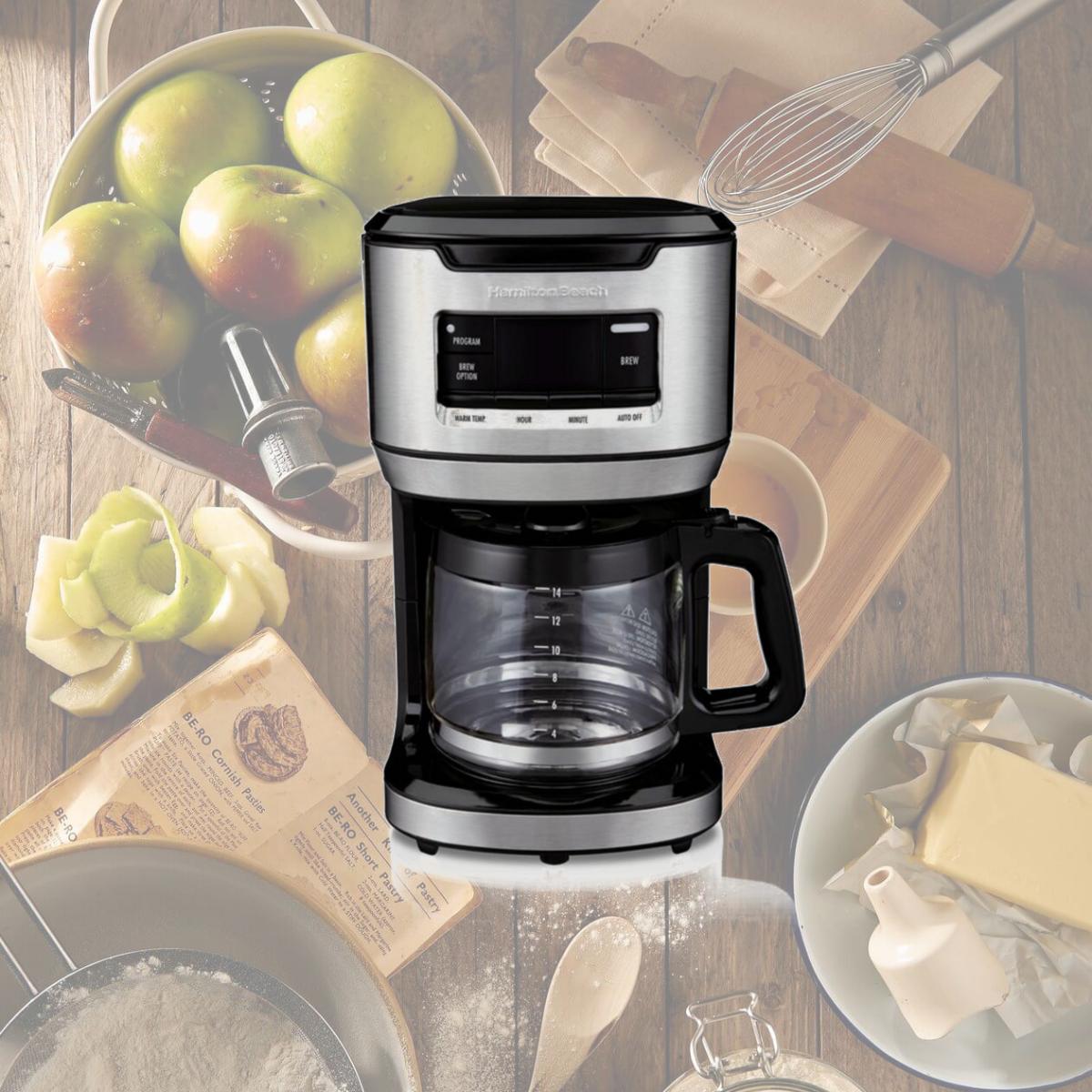 Picture of Hamilton Beach 6009884 14 Cup Black & Silver Coffee Maker