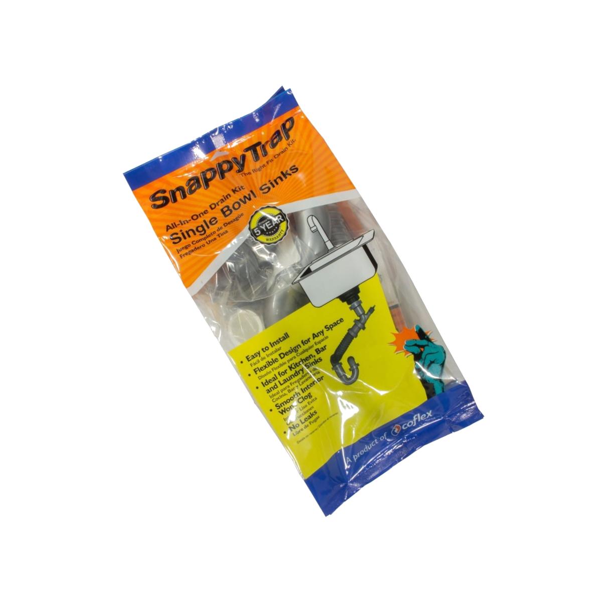 Picture of Snappy Trap 4003543 1.5 in. Dia. PVC Single Sink Drain Kit