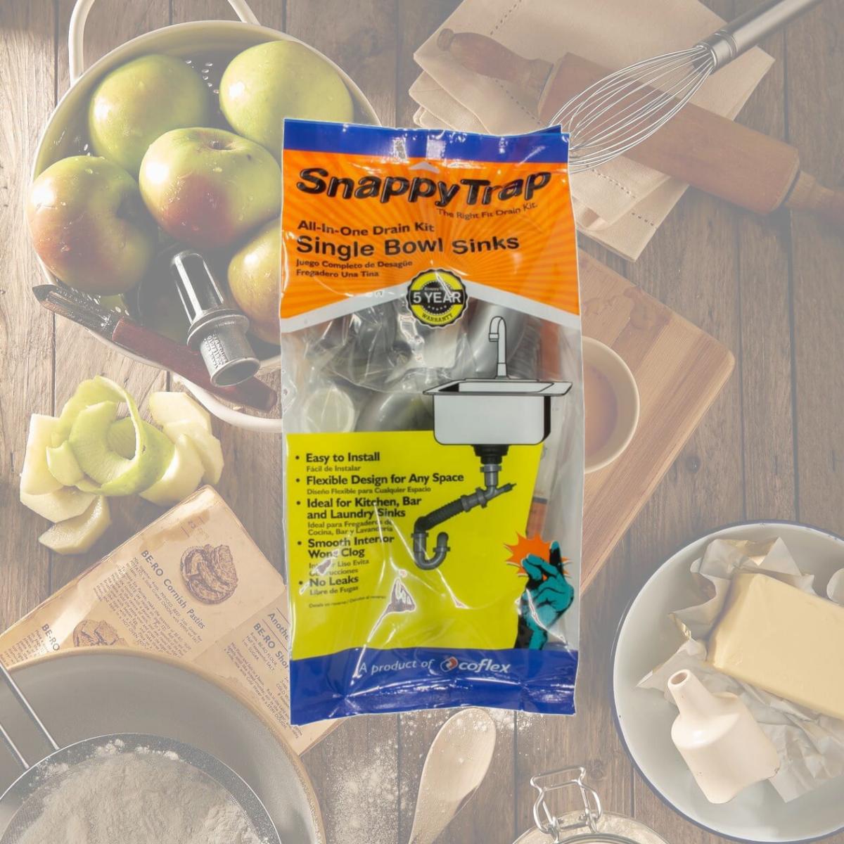 Picture of Snappy Trap 4003543 1.5 in. Dia. PVC Single Sink Drain Kit