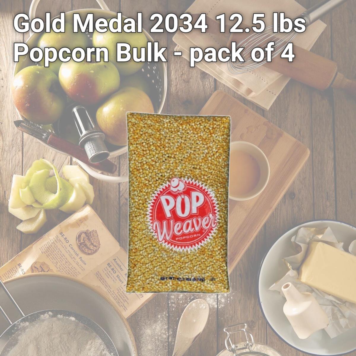 Picture of Gold Medal 2034 12.5 lbs Popcorn Bulk - pack of 4