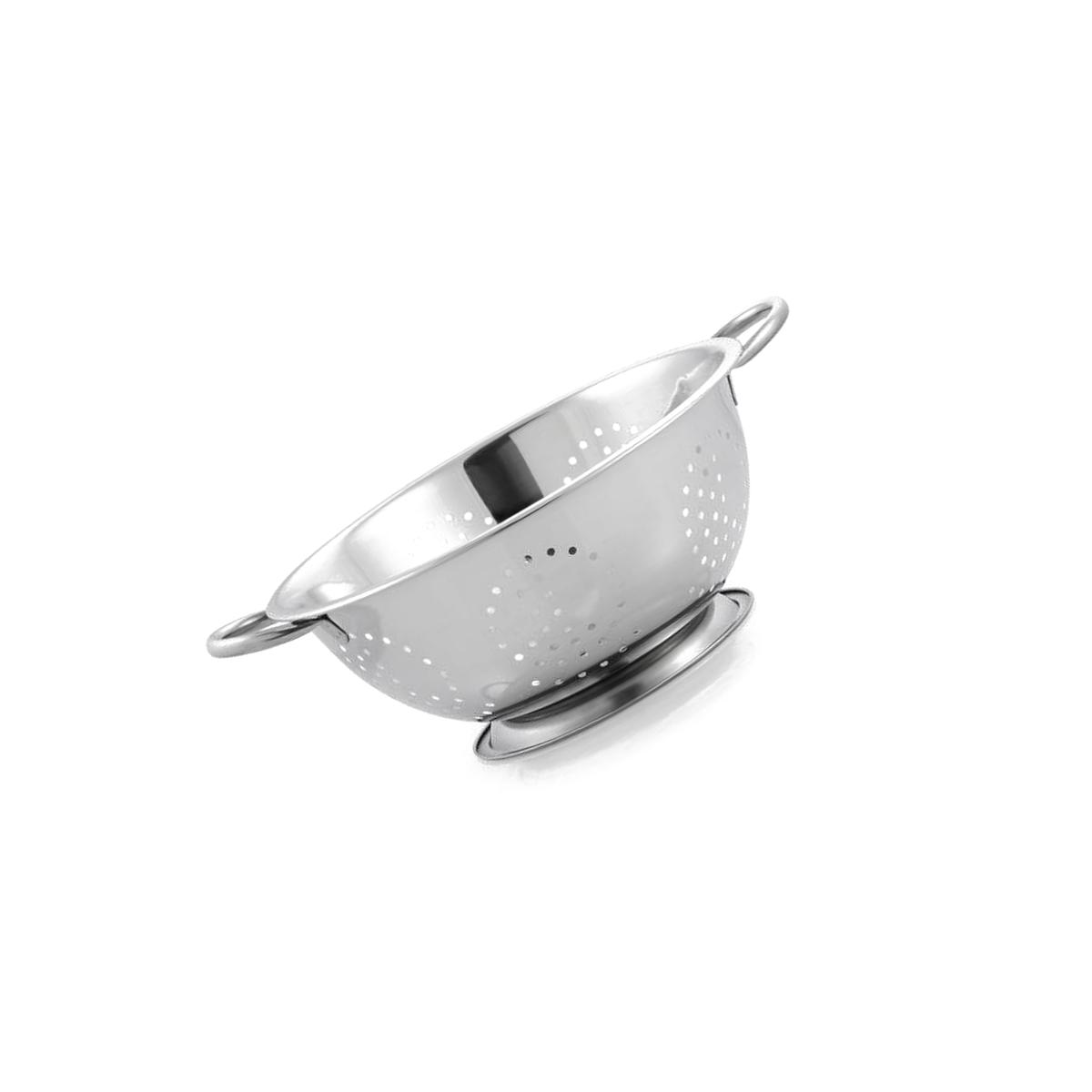 Picture of McSunley 6018296 11 x 13.5 in. Stainless Steel Deep Design Colander, Silver