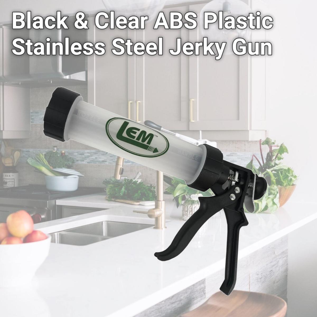 Picture of LEM Products 6014051 Black & Clear ABS Plastic, Stainless Steel Jerky Gun